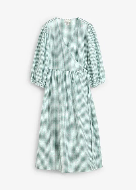 Omslagskjole i strukturmateriale, bonprix