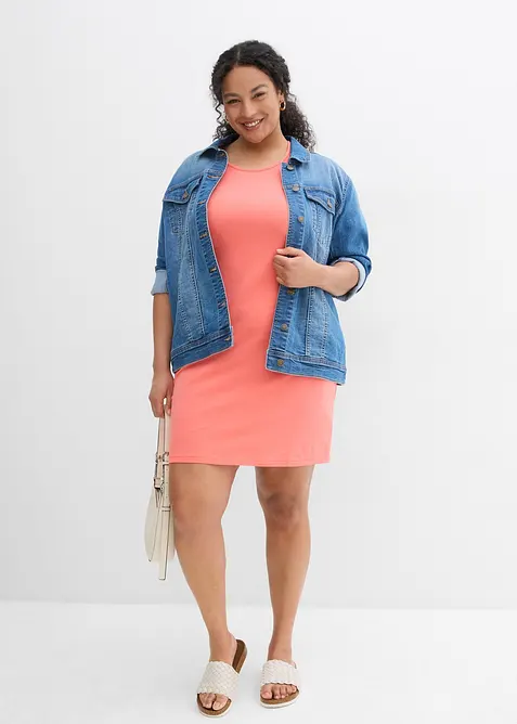 Jerseykjole i &oslash;kologisk bomull med stretch, bonprix