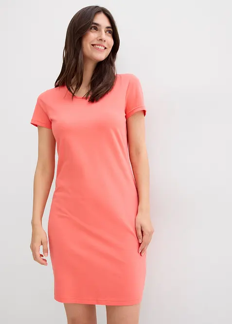 Jerseykjole i &oslash;kologisk bomull med stretch, bonprix