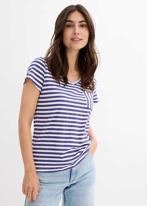 T-skjorte med stripem&oslash;nster, bonprix