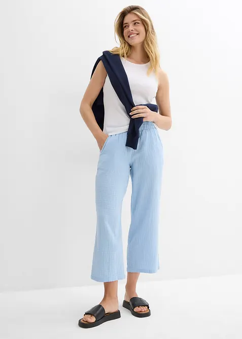 Culottes i bomullsmusselin, bonprix