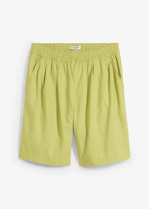Bermudashorts i lin og bomull, bonprix