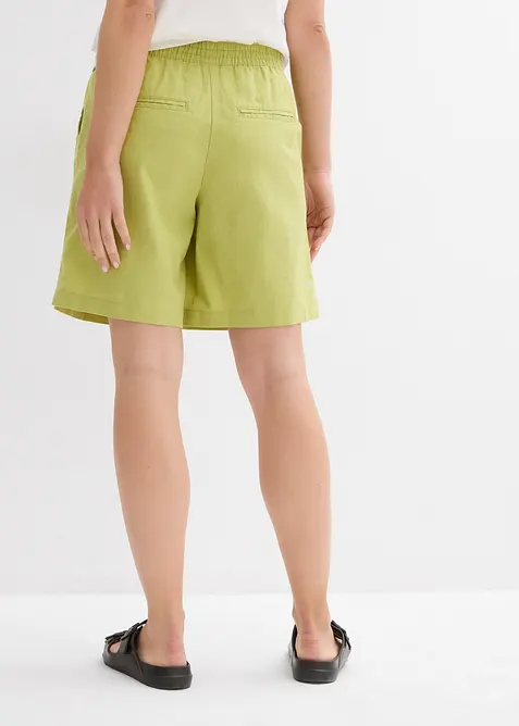 Bermudashorts i lin og bomull, bonprix