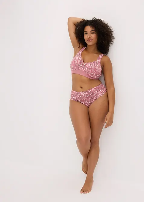 Maxitruse med delikate blonder, bonprix