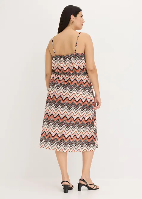 Stroppekjole med trykt m&oslash;nster, bonprix