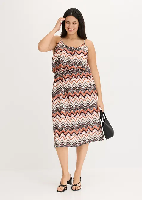 Stroppekjole med trykt m&oslash;nster, bonprix