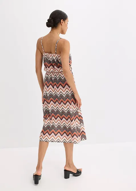 Stroppekjole med trykt m&oslash;nster, bonprix