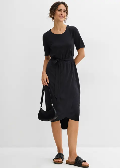 Figurn&aelig;r jerseykjole av myk viskosemiks, bonprix