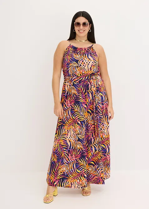 Jerseykjole med trykt m&oslash;nster, bonprix