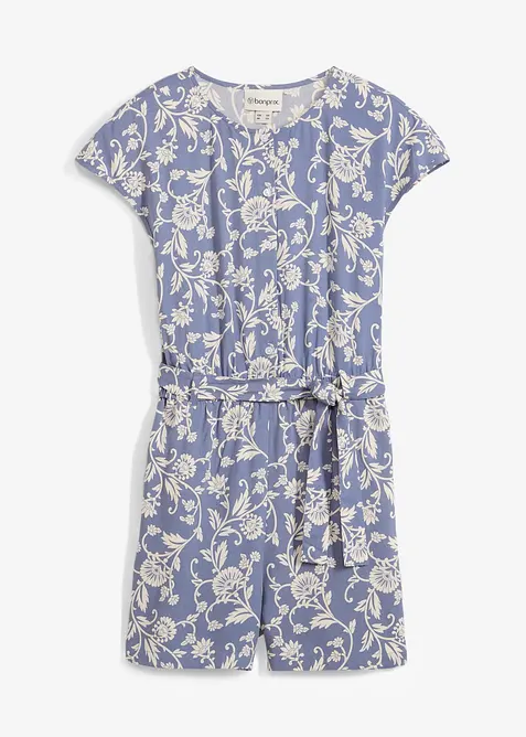 Kort jumpsuit av lett viskose, bonprix