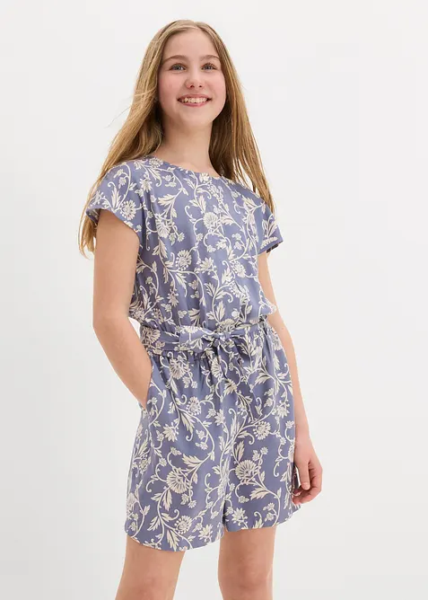 Kort jumpsuit av lett viskose, bonprix