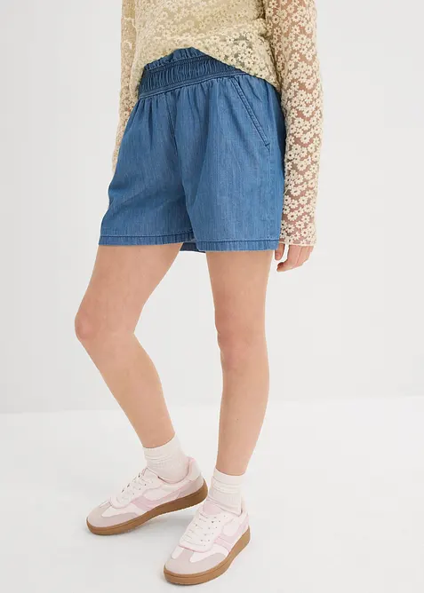 Pull on-shorts i 100% bomull, bonprix
