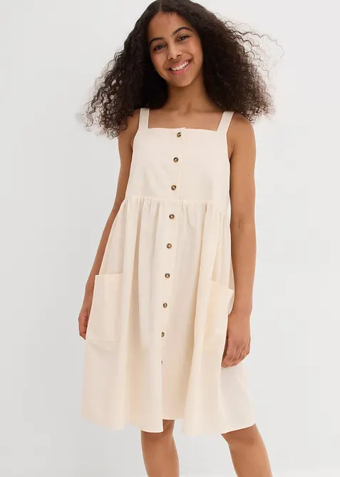 Stroppekjole av kjølende linmiks, bonprix