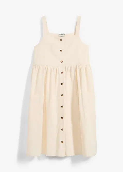 Stroppekjole av kjølende linmiks, bonprix