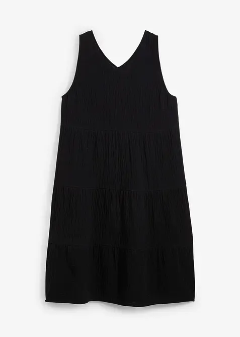 Stroppekjole av myk musselin, bonprix