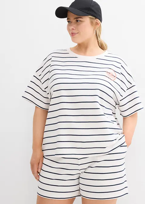Sweatshirt i myk bomullsmiks, bonprix
