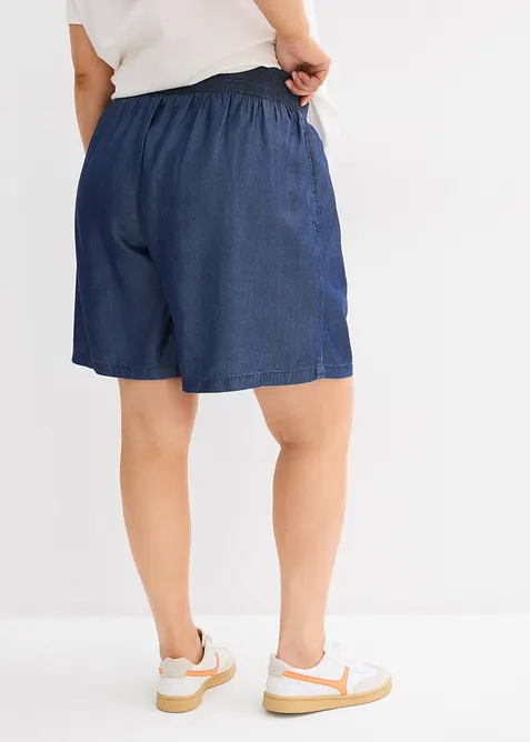Slip on-shorts med smock-linning, bonprix
