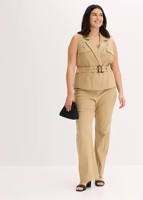 Vest med belte, bonprix