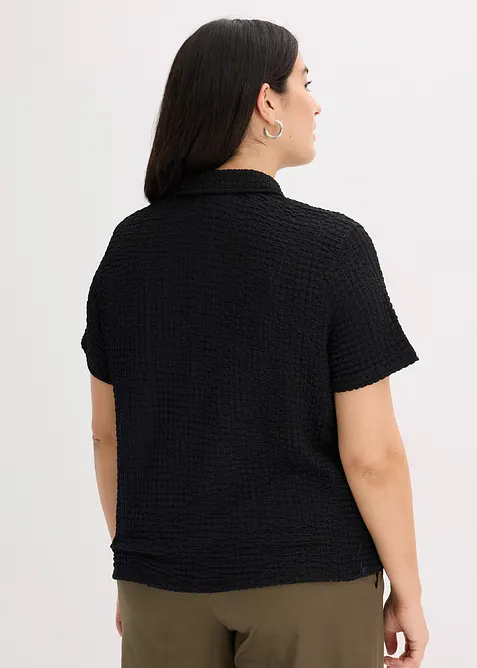Trikotbluse med struktur, bonprix