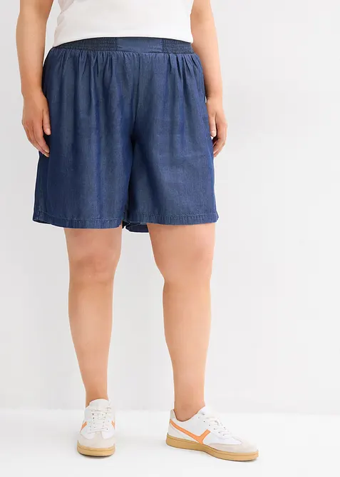 Slip on-shorts med smock-linning, bonprix