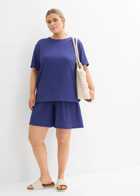 Topp i lett strukturert krepp, bonprix