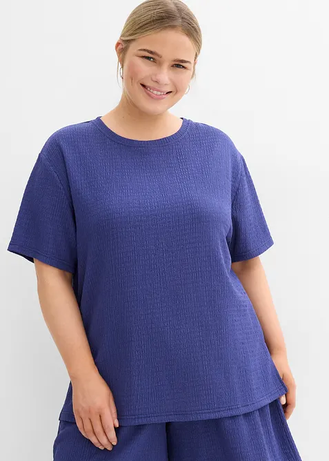 Topp i lett strukturert krepp, bonprix