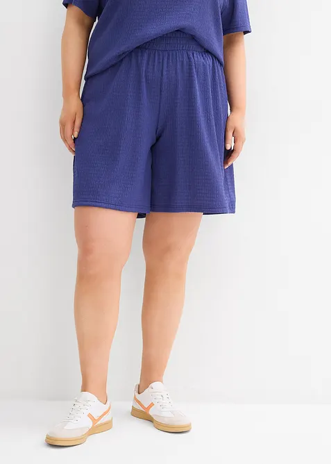 Pull on-shorts i strukturert krepp, bonprix