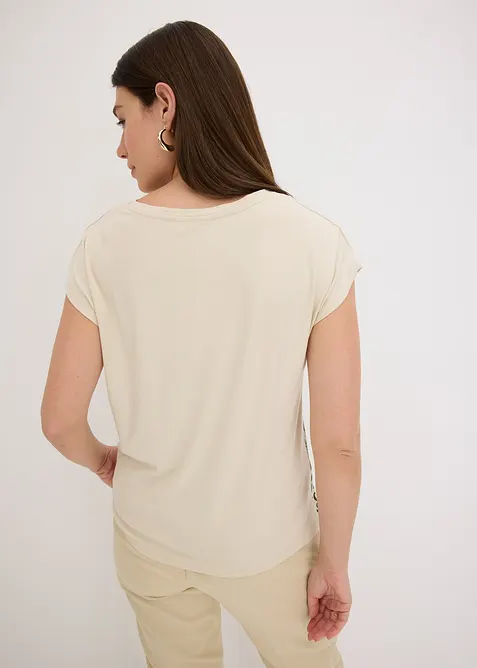 Oversized topp med blondeb&aring;nd, bonprix