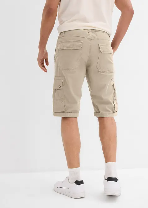 Cargo-bermuda i ren bomull, Regular Fit, bonprix