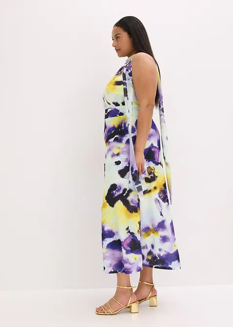 Maxikjole i formstabilt scuba-materiale, bonprix