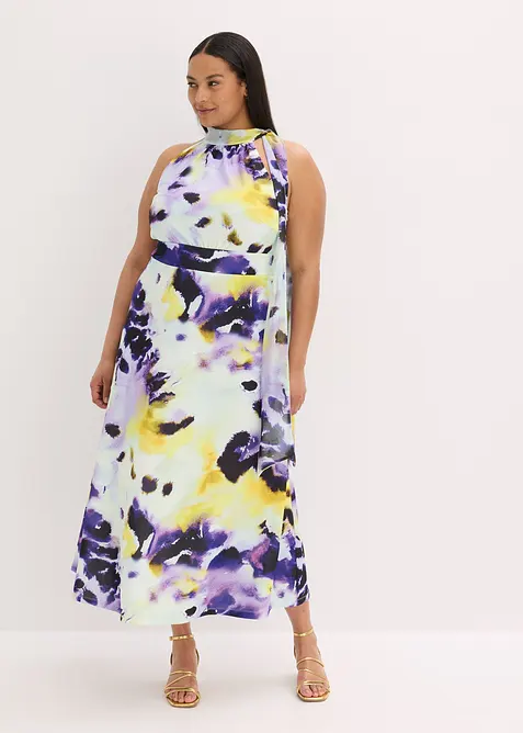 Maxikjole i formstabilt scuba-materiale, bonprix