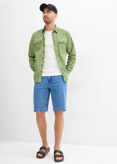 Bermudashorts i denim med stretch, Relaxed Fit, bonprix