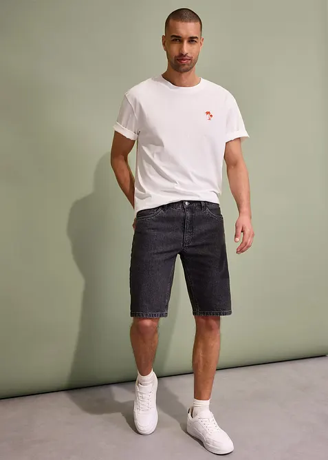 Bermudashorts i denim med stretch, Relaxed Fit, bonprix