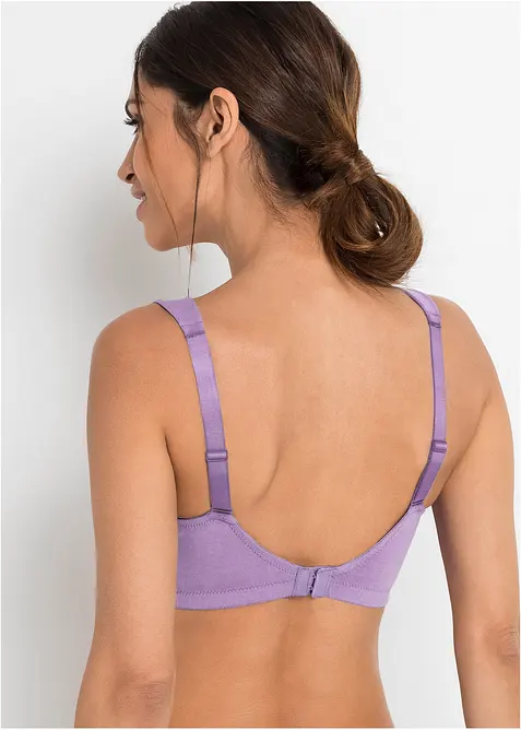 BH uten b&oslash;yle med &oslash;kologisk bomull (2-pack), bonprix