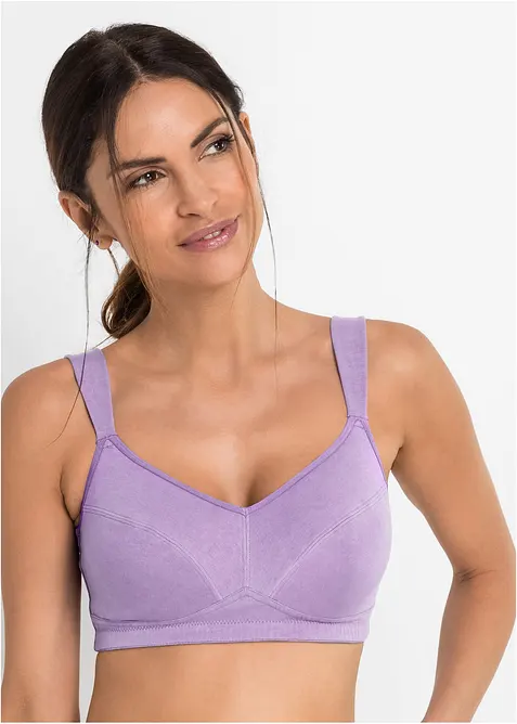 BH uten b&oslash;yle med &oslash;kologisk bomull (2-pack), bonprix