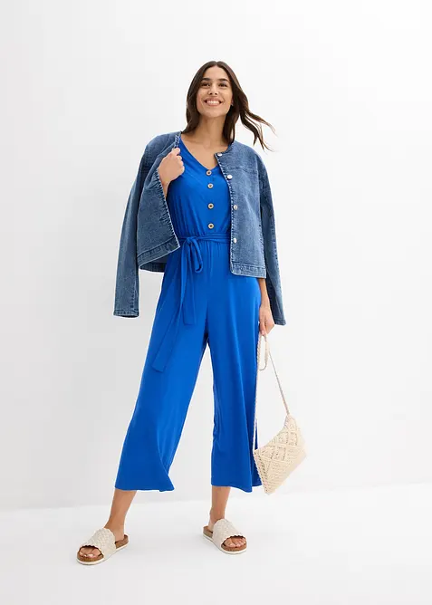 Jersey-jumpsuit i viskosemiks, bonprix