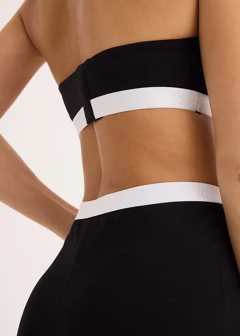 Bandeau-BH med &oslash;kologisk bomull (2-pack), bonprix
