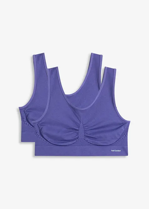 Feel Comfort Seamless-BH-topp (2-pack), bonprix