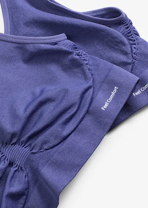 Feel Comfort Seamless-BH-topp (2-pack), bonprix