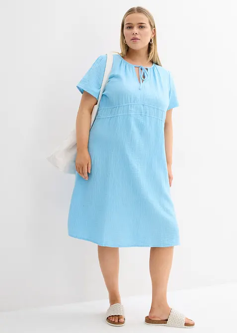 Tunikakjole i musselin, bonprix