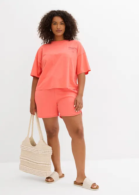 Oversized topp i 100% økologisk bomull, bonprix