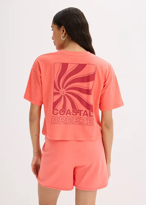 Oversized topp i 100% økologisk bomull, bonprix