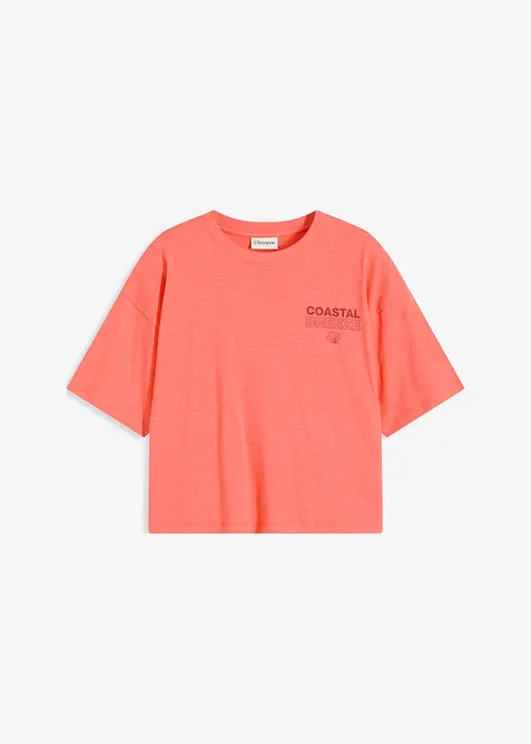 Oversized topp i 100% økologisk bomull, bonprix