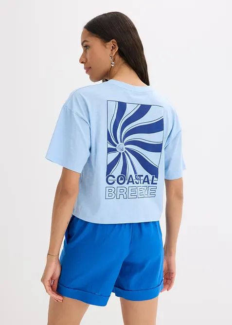 Oversized topp i 100% &oslash;kologisk bomull, bonprix