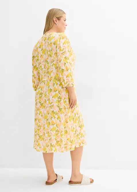 Crinkle kjole, bonprix