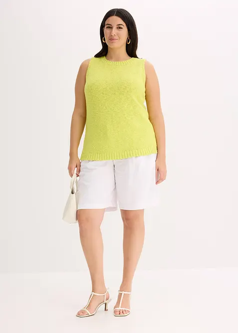 Shorts i lett linmiks, bonprix