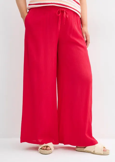 Vid bukse i lett viskose, bonprix