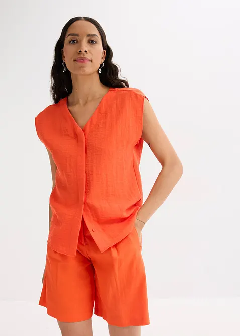 Blusetopp i lett viskosemiks, bonprix