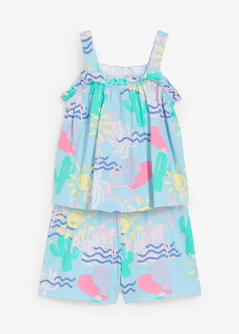 Topp og shorts i 100% økologisk bomull (2-delt sett), bonprix