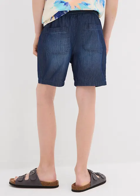 Pull on-shorts i denim i økologisk bomull, Regular Fit, bonprix